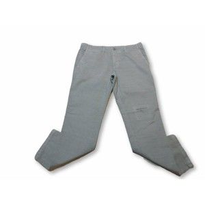 GAP CHINO PANTS MENS SLIM LIGHT GREY SIZE 30X30 CROPPED LENGTH ZIP FLY NWT